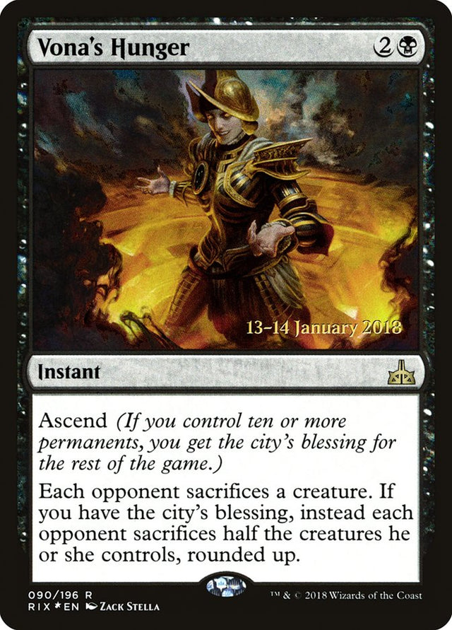 Vona's Hunger [Rivals of Ixalan Prerelease Promos] - PCA Designer Toys