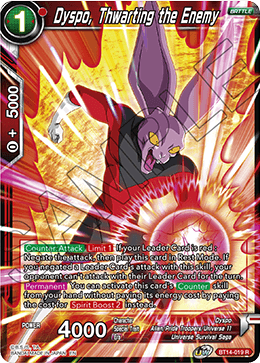 Dyspo, Thwarting the Enemy (BT14-019) [Cross Spirits] - PCA Designer Toys