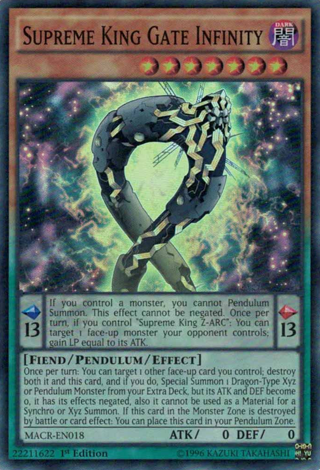 Supreme King Gate Infinity [MACR-EN018] Super Rare - PCA Designer Toys