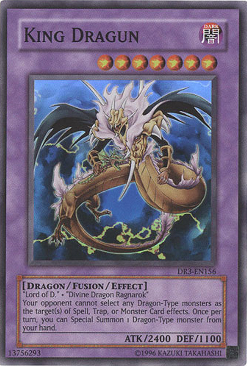 King Dragun [DR3-EN156] Super Rare - PCA Designer Toys
