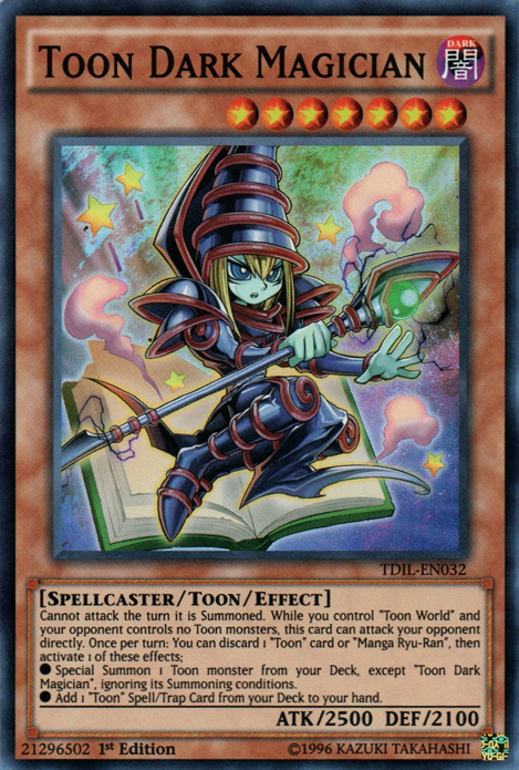 Toon Dark Magician [TDIL-EN032] Super Rare - PCA Designer Toys
