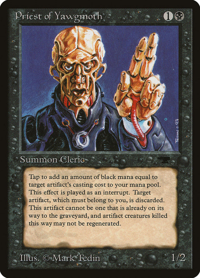 Priest of Yawgmoth [Antiquities] - PCA Designer Toys