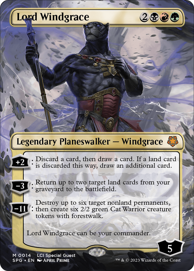 Lord Windgrace (Borderless) [The Lost Caverns of Ixalan Special Guests] - PCA Designer Toys