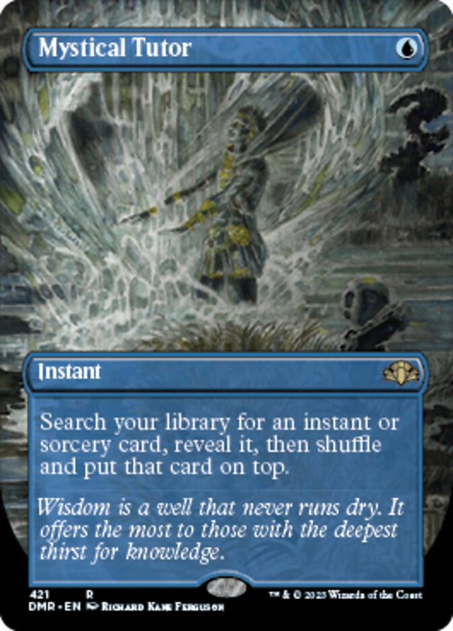Mystical Tutor (Borderless Alternate Art) [Dominaria Remastered]