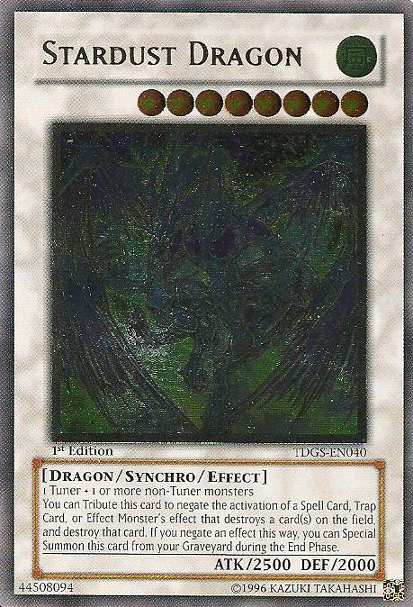 Stardust Dragon [TDGS-EN040] Ultimate Rare - PCA Designer Toys