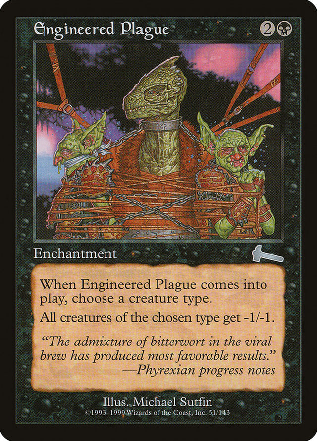 Engineered Plague [Urza's Legacy] - PCA Designer Toys