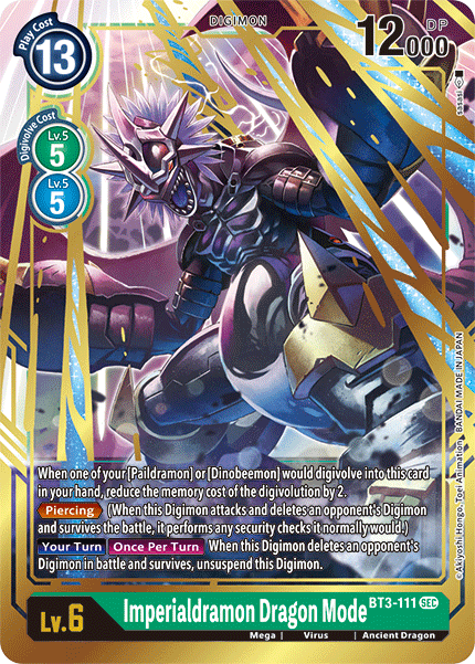 Imperialdramon Dragon Mode [BT3-111] [Release Special Booster Ver.1.5] - PCA Designer Toys
