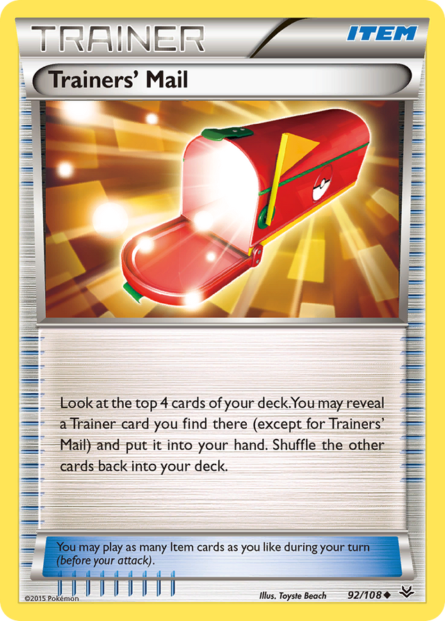 Trainers' Mail (92/108) [XY: Roaring Skies] - PCA Designer Toys