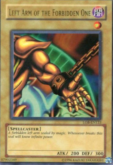 Left Arm of the Forbidden One [LOB-EN123] Ultra Rare - PCA Designer Toys
