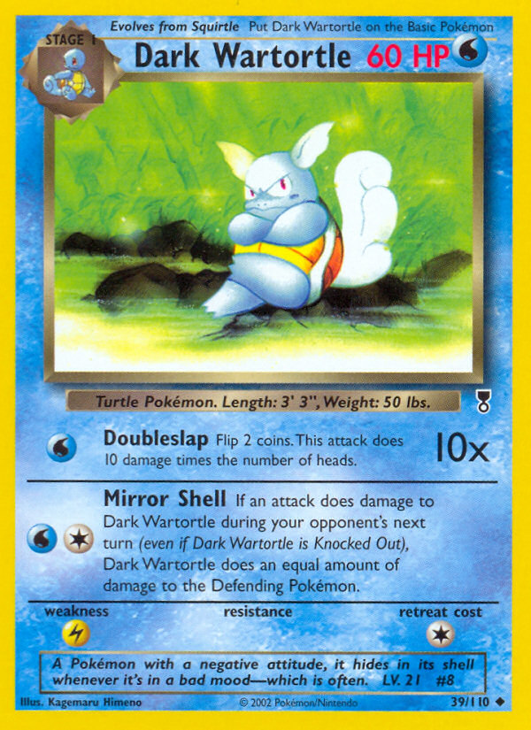 Dark Wartortle (39/110) [Legendary Collection] - PCA Designer Toys