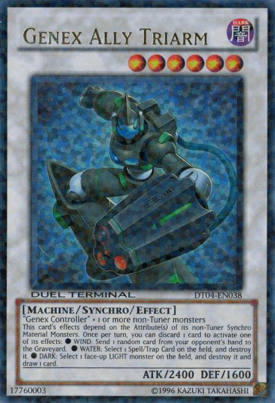 Genex Ally Triarm [DT04-EN038] Ultra Rare - PCA Designer Toys
