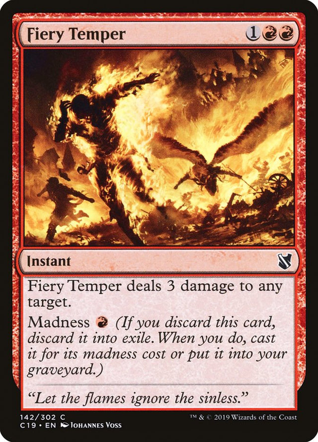 Fiery Temper [Commander 2019] - PCA Designer Toys