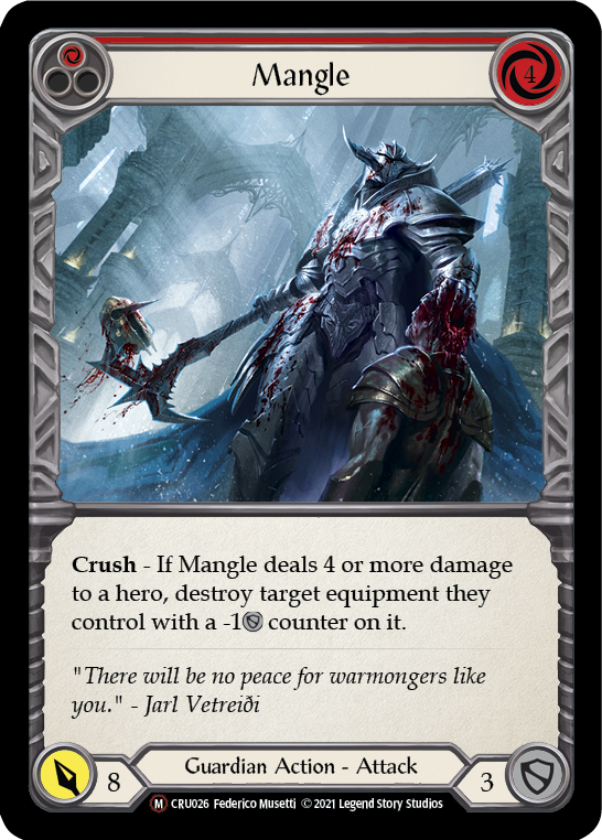 Mangle [U-CRU026] (Crucible of War Unlimited)  Unlimited Rainbow Foil - PCA Designer Toys