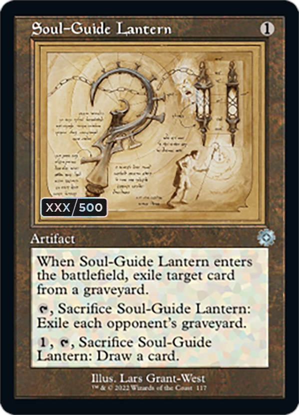 Soul-Guide Lantern (Retro Schematic) (Serial Numbered) [The Brothers' War Retro Artifacts] - PCA Designer Toys