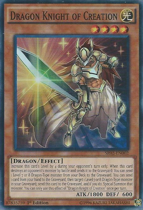 Dragon Knight of Creation [SR02-EN002] Super Rare - PCA Designer Toys