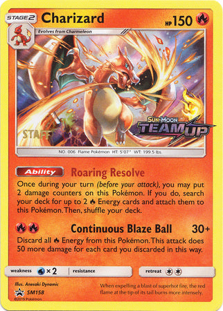 Charizard (SM158) (Staff) [Sun & Moon: Black Star Promos] - PCA Designer Toys