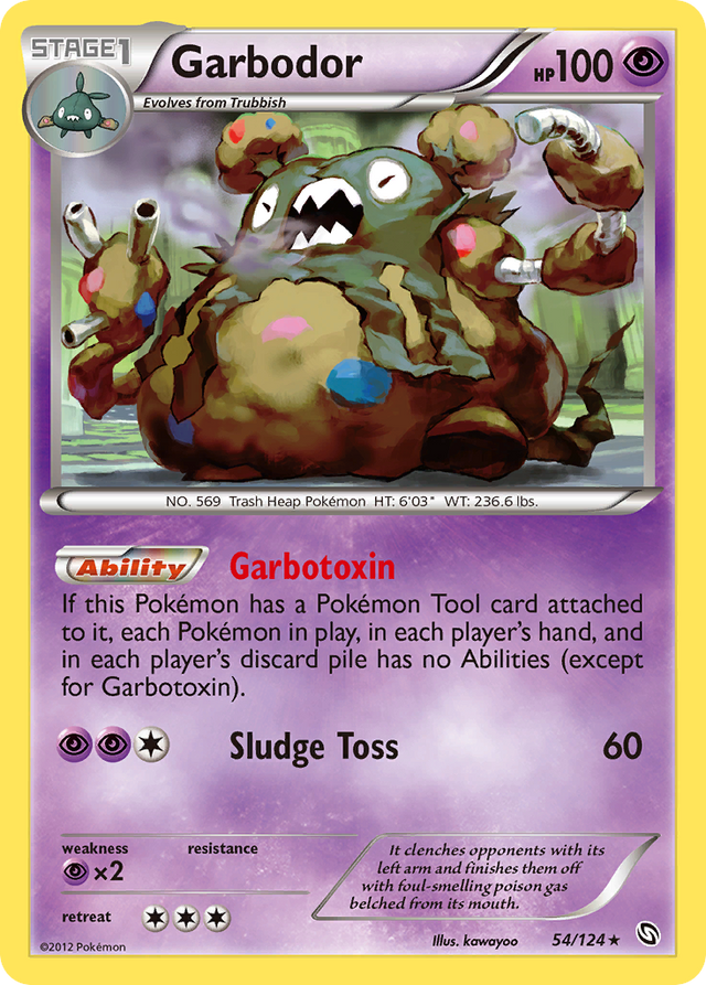 Garbodor (54/124) [Black & White: Dragons Exalted] - PCA Designer Toys