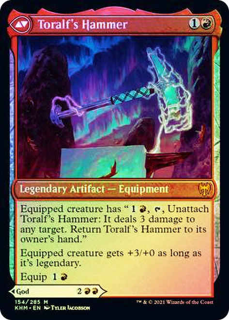 Toralf, God of Fury // Toralf's Hammer [Kaldheim Prerelease Promos] - PCA Designer Toys