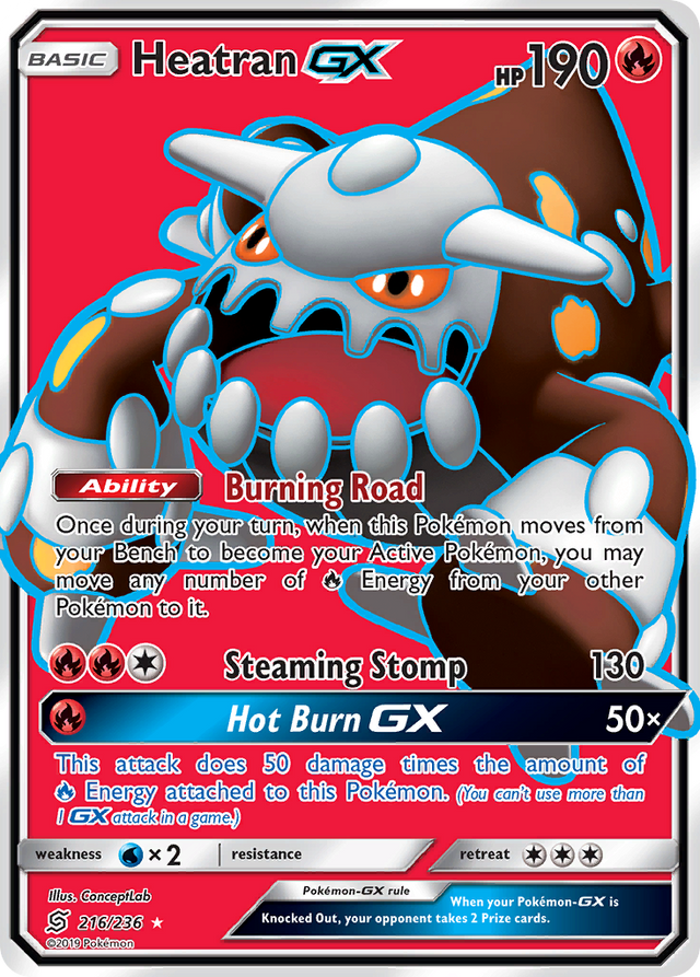Heatran GX (216/236) [Sun & Moon: Unified Minds] - PCA Designer Toys