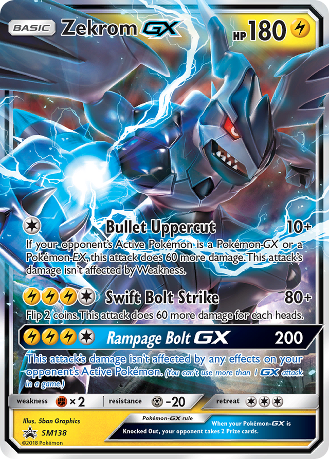 Zekrom GX (SM138) [Sun & Moon: Black Star Promos] - PCA Designer Toys