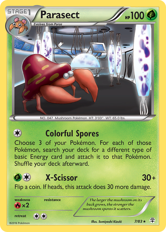 Parasect (7/83) [XY: Generations] - PCA Designer Toys