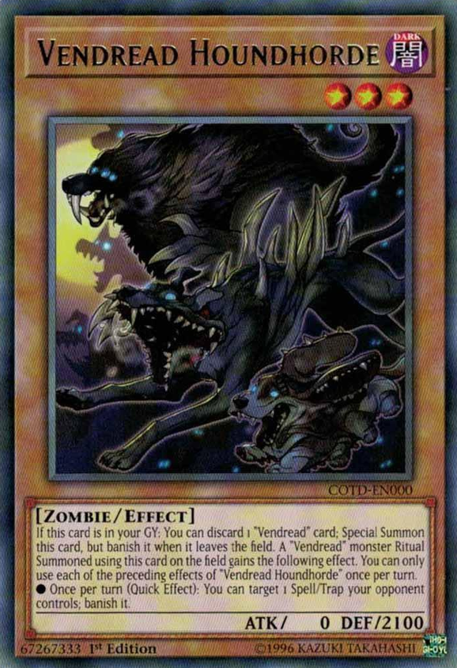 Vendread Houndhorde [COTD-EN000] Rare - PCA Designer Toys