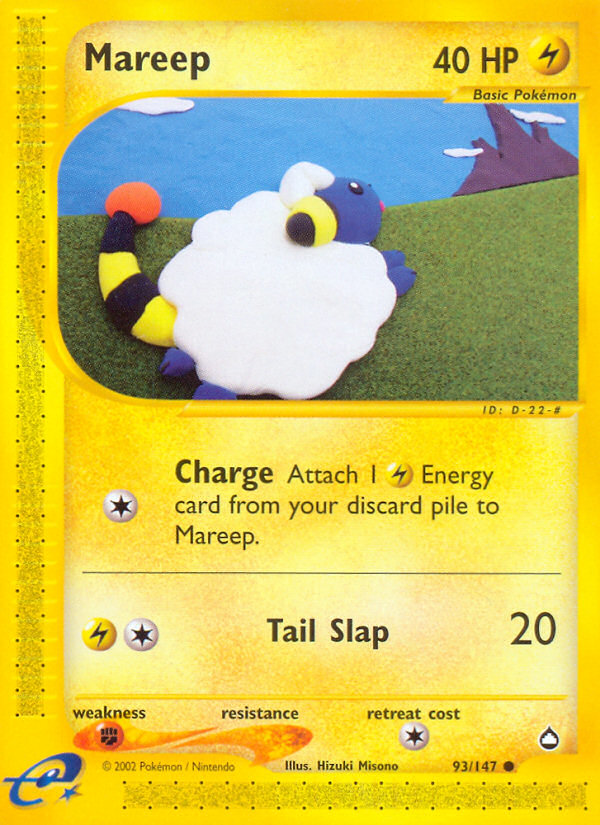 Mareep (93/147) [Aquapolis] - PCA Designer Toys