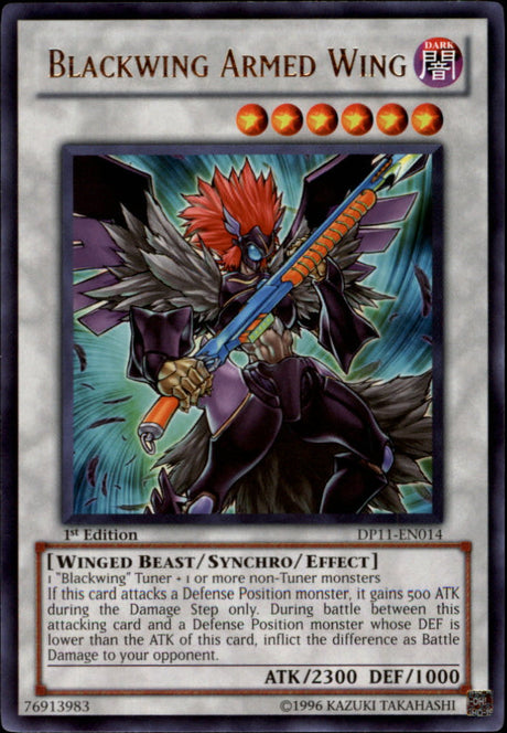 Blackwing Armed Wing [DP11-EN014] Rare - PCA Designer Toys