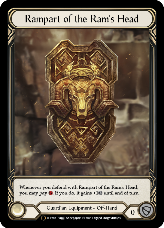 Rampart of the Ram's Head [U-ELE203] (Tales of Aria Unlimited)  Unlimited Rainbow Foil - PCA Designer Toys