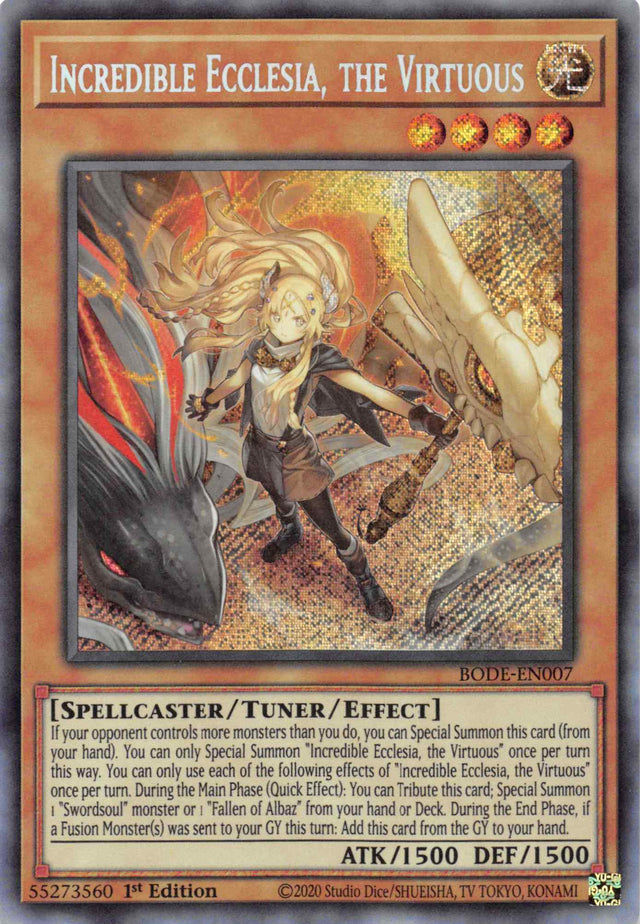 Incredible Ecclesia, the Virtuous [BODE-EN007] Secret Rare - PCA Designer Toys