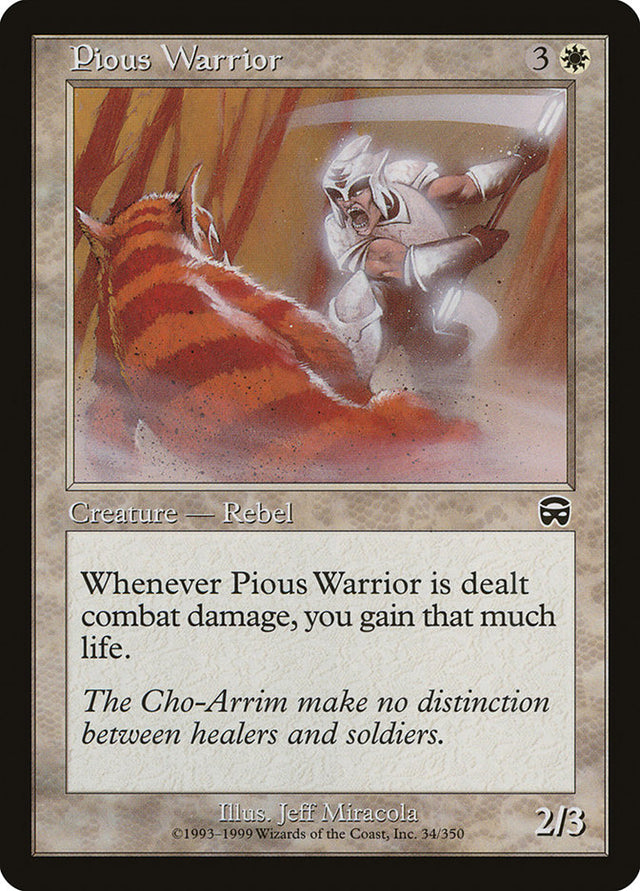 Pious Warrior [Mercadian Masques] - PCA Designer Toys