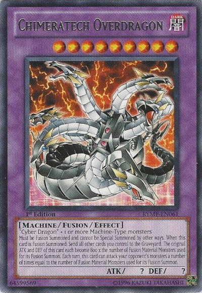 Chimeratech Overdragon [RYMP-EN061] Rare - PCA Designer Toys