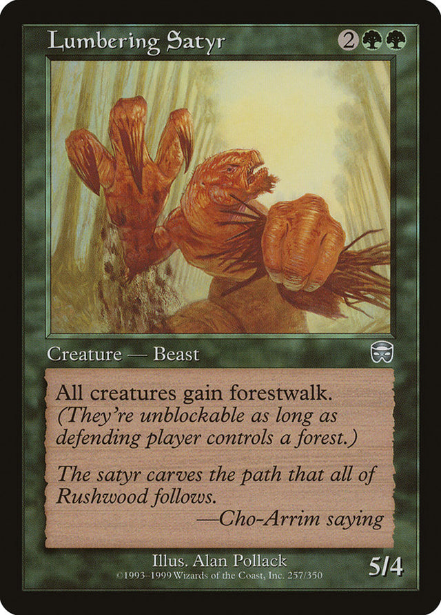 Lumbering Satyr [Mercadian Masques] - PCA Designer Toys