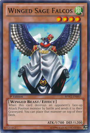 Winged Sage Falcos [BPW2-EN007] Common - PCA Designer Toys