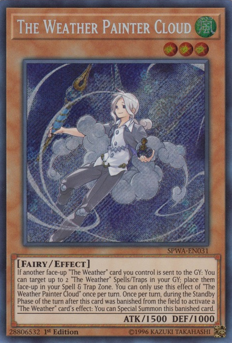 The Weather Painter Cloud [SPWA-EN031] Secret Rare - PCA Designer Toys