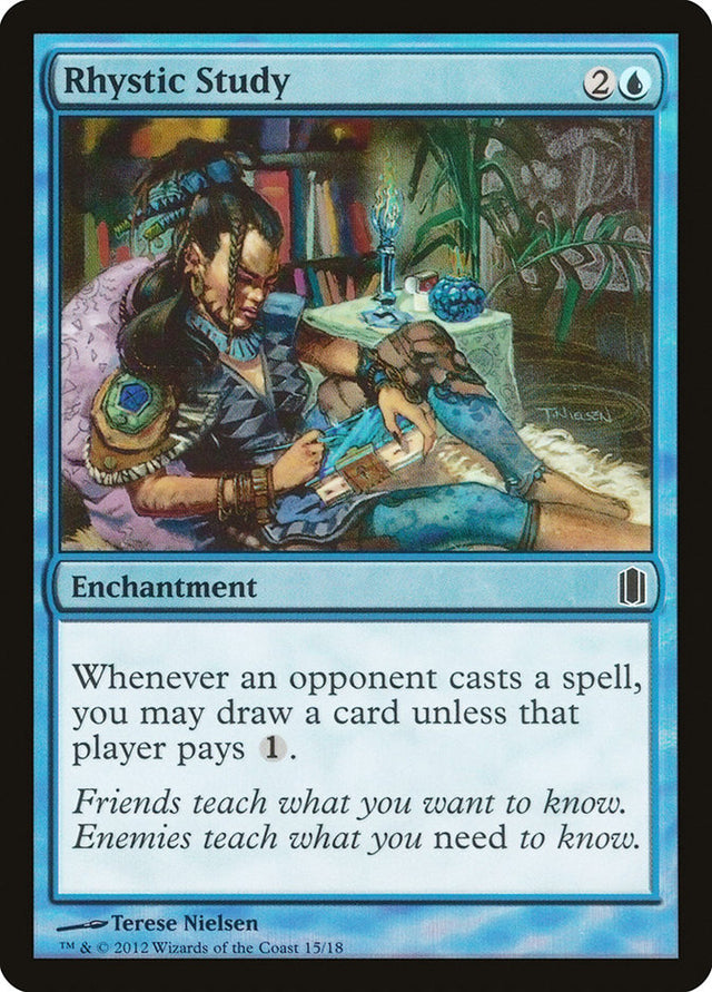 Rhystic Study [Commander's Arsenal] - PCA Designer Toys