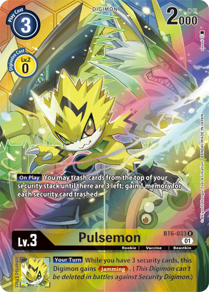 Pulsemon [BT6-033] (Alternate Art) [Double Diamond] - PCA Designer Toys