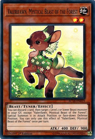 Valerifawn, Mystical Beast of the Forest [AC18-EN019] Ultra Rare - PCA Designer Toys