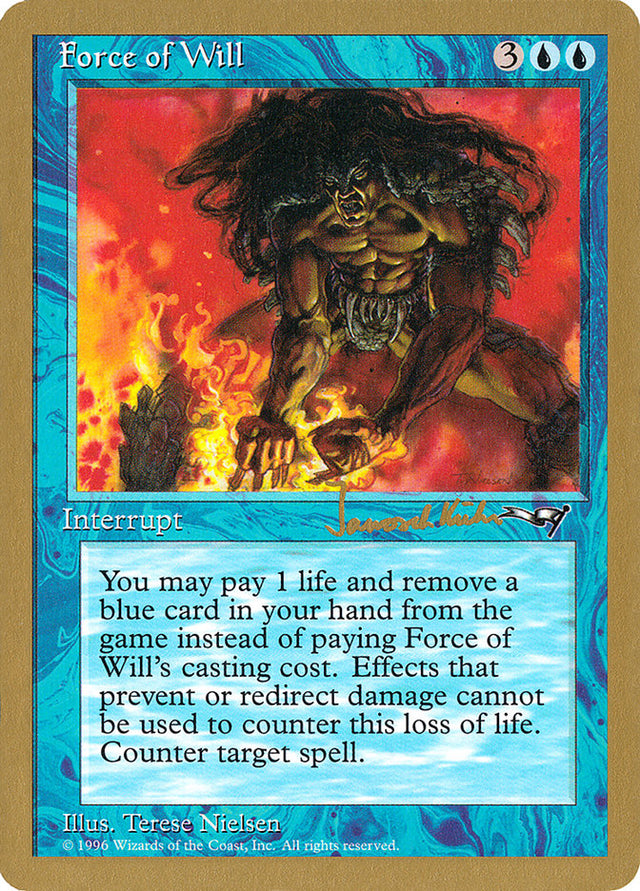 Force of Will (Janosch Kuhn) [World Championship Decks 1997] - PCA Designer Toys