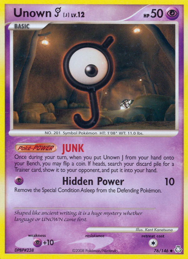 Unown J (76/146) [Diamond & Pearl: Legends Awakened] - PCA Designer Toys
