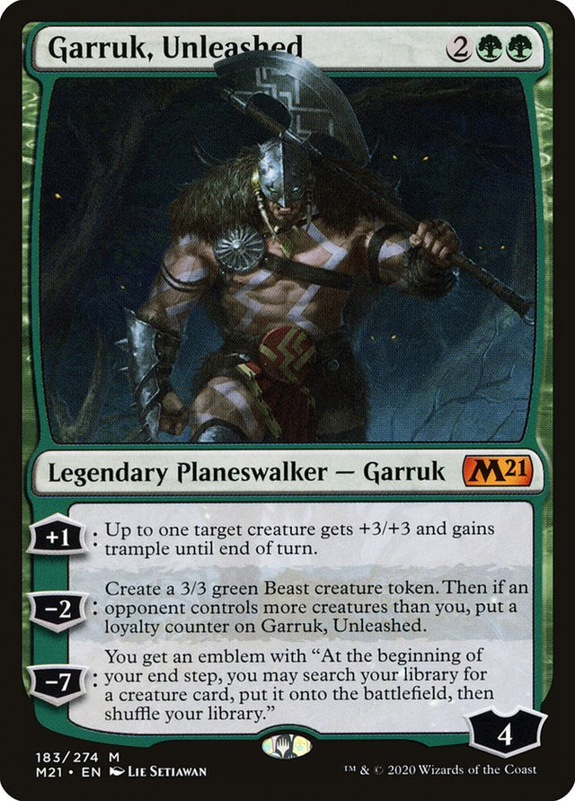 Garruk, Unleashed [Core Set 2021] - PCA Designer Toys