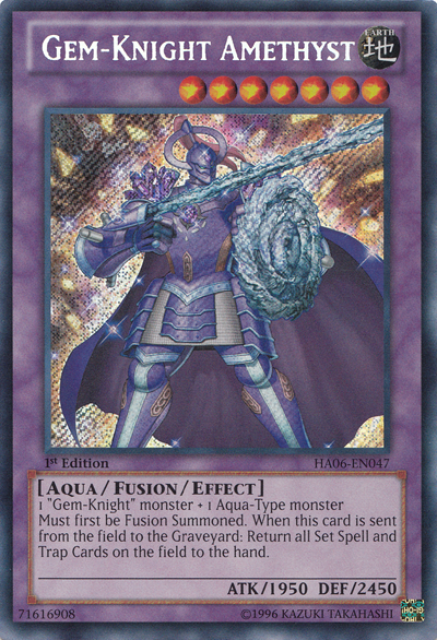 Gem-Knight Amethyst [HA06-EN047] Secret Rare - PCA Designer Toys