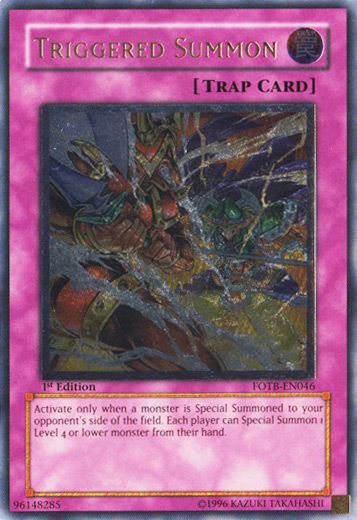 Triggered Summon [FOTB-EN046] Ultimate Rare - PCA Designer Toys