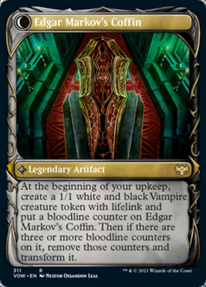 Edgar, Charmed Groom // Edgar Markov's Coffin (Showcase Fang Frame) [Innistrad: Crimson Vow] - PCA Designer Toys