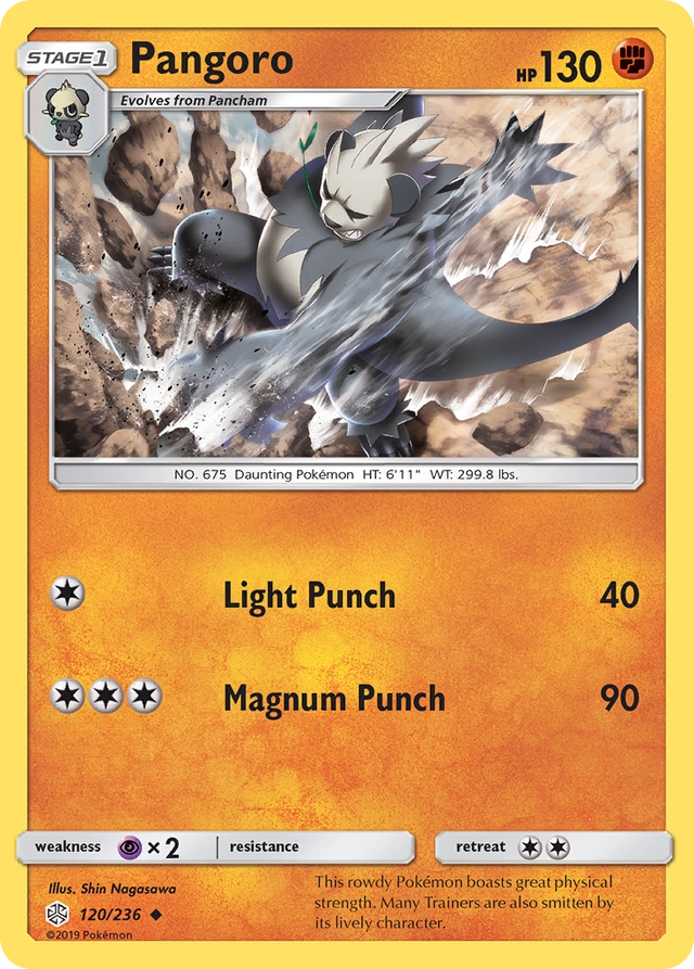Pangoro (120/236) [Sun & Moon: Cosmic Eclipse] - PCA Designer Toys