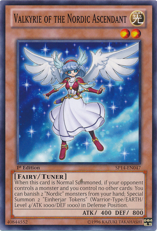Valkyrie of the Nordic Ascendant [SP14-EN047] Common - PCA Designer Toys