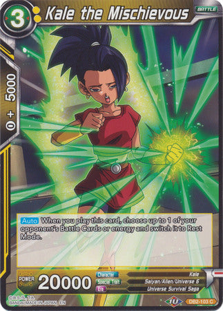 Kale the Mischievous (DB2-103) [Divine Multiverse] - PCA Designer Toys