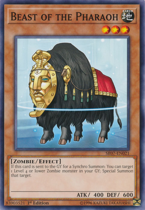 Beast of the Pharaoh [SR07-EN021] Common - PCA Designer Toys
