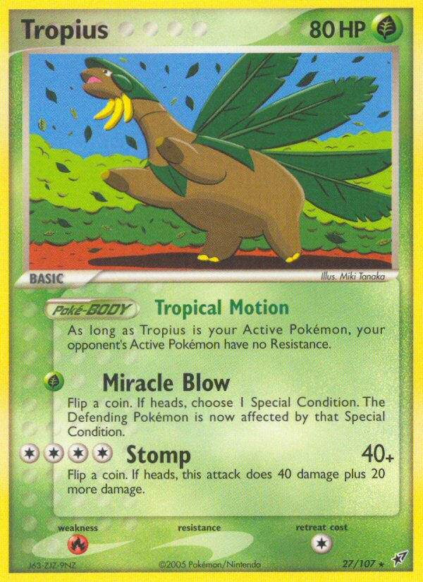 Tropius (27/107) [EX: Deoxys] - PCA Designer Toys