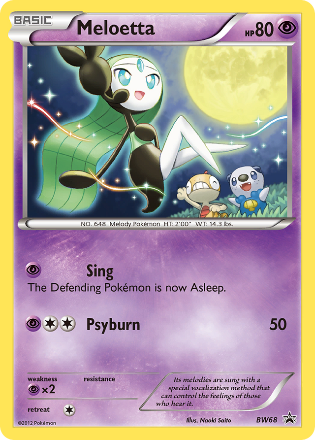 Meloetta (BW68) [Black & White: Black Star Promos] - PCA Designer Toys